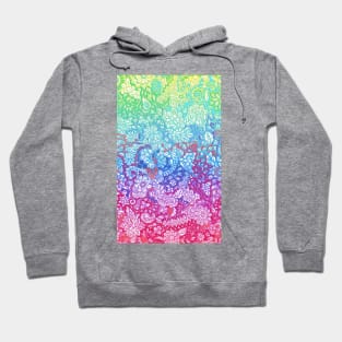 Fantasy Garden Rainbow Doodle Hoodie